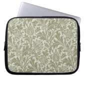 William Morris Thistle Sage Green Pattern Laptopschutzhülle (Vorderseite)