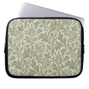 William Morris Thistle Sage Green Pattern Laptopschutzhülle