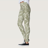 William Morris Thistle Sage Green Pattern Leggings (Links)