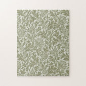 William Morris Thistle Sage Green Pattern Puzzle (Vertikal)