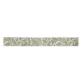 William Morris Thistle Sage Green Pattern Satinband (Vorderseite)