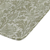 William Morris Thistle Sage Green Pattern Schneidebrett (Ecke)