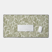 William Morris Thistle Sage Green Pattern Schreibtischunterlage (Tastatur & Maus)