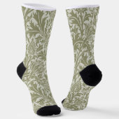 William Morris Thistle Sage Green Pattern Socken (Gewinkelt)
