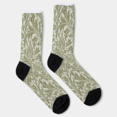 William Morris Thistle Sage Green Pattern Socken (Rechts)