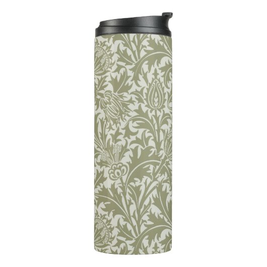 William Morris Thistle Sage Green Pattern Thermosbecher (Nach links gedreht)