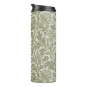 William Morris Thistle Sage Green Pattern Thermosbecher (Nach rechts gedreht)
