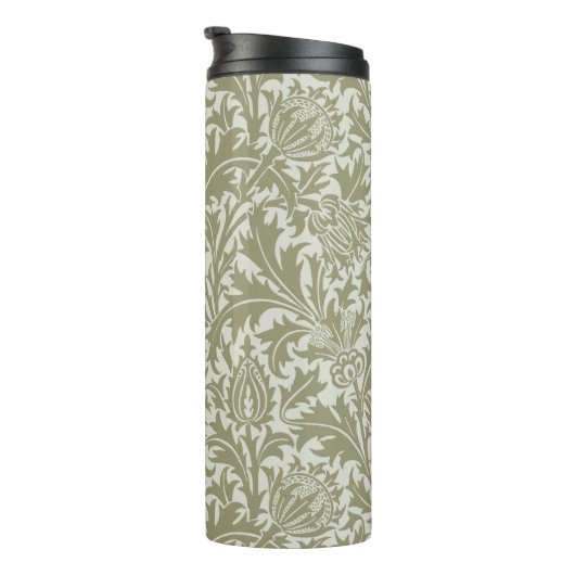 William Morris Thistle Sage Green Pattern Thermosbecher (Nach rechts gedreht)