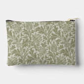 William Morris Thistle Sage Green Pattern Zubehörtasche (Rückseite)