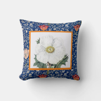 William Morris THROW PILLOW MIT TULIP UND POPPY Kissen