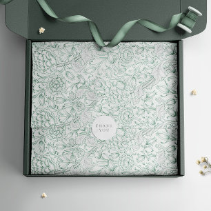 William Morris Tinte Tulpen Vintage Retro Blumenmu Seidenpapier