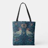 William Morris Tote Bag für Frauen, Vogel Print Tasche (Rückseite)