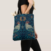 William Morris Tote Bag für Frauen, Vogel Print Tasche (Von Nahem)