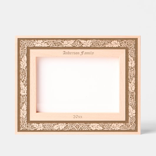 William Morris Traube Kelmscott Border Geätzte Rahmen (Vorderseite)