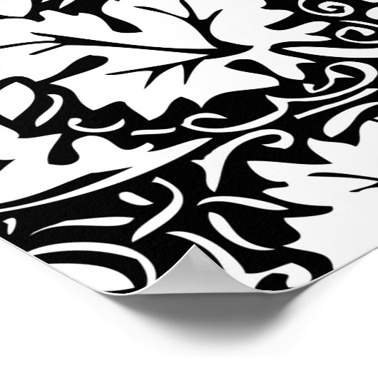 William Morris Traube Muster Wallpaper Poster (Ecke)