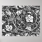 William Morris Traube Muster Wallpaper Poster (Vorne)