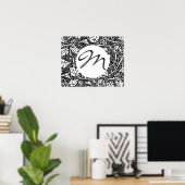 William Morris Traube Muster Wallpaper Poster (Heimbüro)