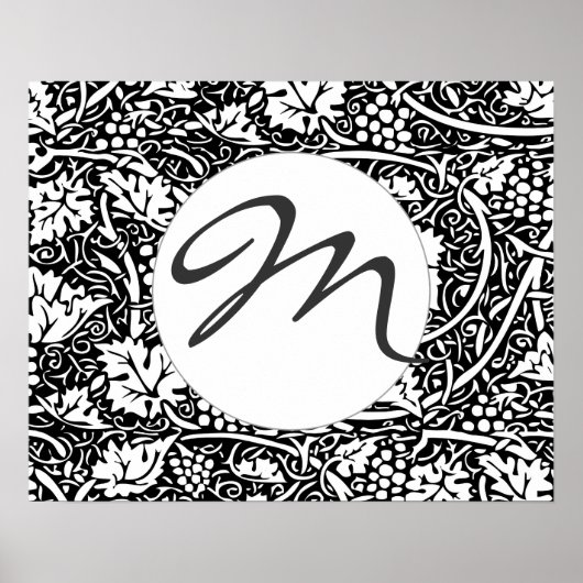 William Morris Traube Muster Wallpaper Poster (Vorne)