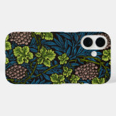 William Morris Traube und Rebe Rot Grün Blau Case-Mate iPhone Hülle (Rückseite (Horizontal))