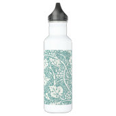 William Morris Traubenmuster Aquamarin Türkis Edelstahlflasche (Links)