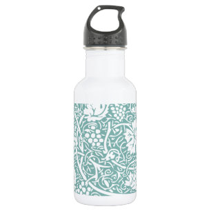 William Morris Traubenmuster Aquamarin Türkis Edelstahlflasche
