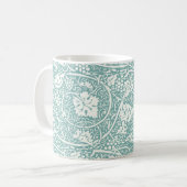William Morris Traubenmuster Aquamarin Türkis Kaffeetasse (Vorderseite Links)