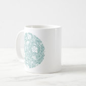 William Morris Traubenmuster Aquamarin Türkis Kaffeetasse (Vorderseite Links)