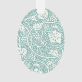 William Morris Traubenmuster Aquamarin Türkis Ornament (Vorderseite)
