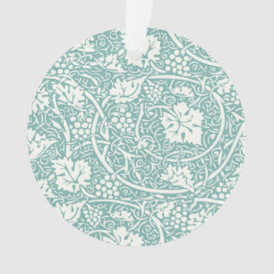 William Morris Traubenmuster Aquamarin Türkis Ornament