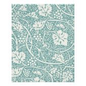 William Morris Traubenmuster Aquamarin Türkis Poster (Vorderseite)