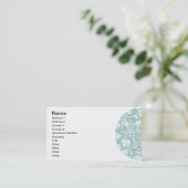 William Morris Traubenmuster Aquamarin Türkis Visitenkarte (Stehend Vorderseite)