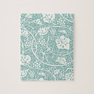 William Morris Traubenmuster Türkis Türkisblau Puzzle