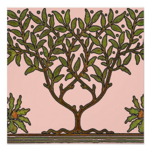 William Morris Tree Frieze Blumeneintapete Poster