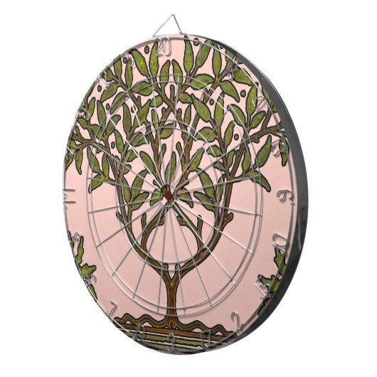 William Morris Tree Frieze Floral Wallpaper Dartscheibe (Vorderseite rechts)