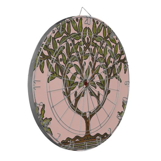 William Morris Tree Frieze Floral Wallpaper Dartscheibe (Vorderseite Links)