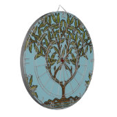 William Morris Tree Frieze Floral Wallpaper Dartscheibe (Vorderseite Links)