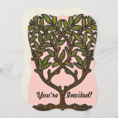 William Morris Tree Frieze Floral Wallpaper Einladung (Vorne/Hinten)
