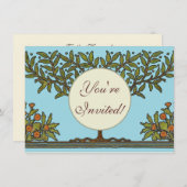 William Morris Tree Frieze Floral Wallpaper Einladung (Vorne/Hinten)