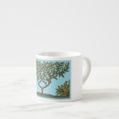 William Morris Tree Frieze Floral Wallpaper Espressotasse (Vorderseite Rechts)