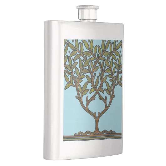 William Morris Tree Frieze Floral Wallpaper Flachmann (Rechts)