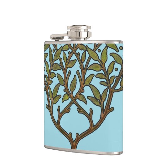 William Morris Tree Frieze Floral Wallpaper Flachmann (Links)