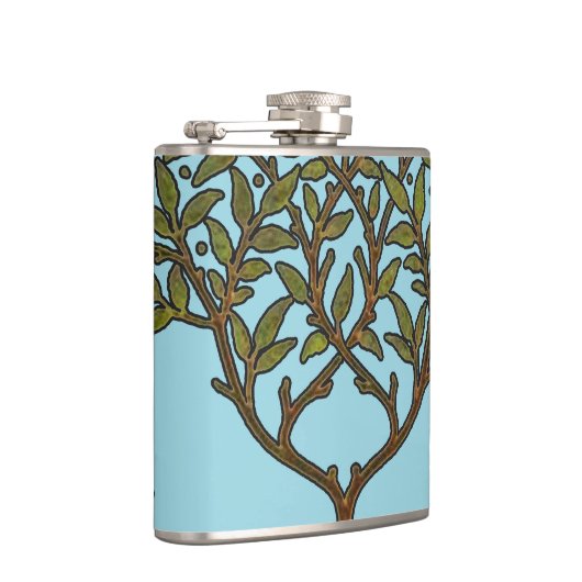 William Morris Tree Frieze Floral Wallpaper Flachmann (Rechts)