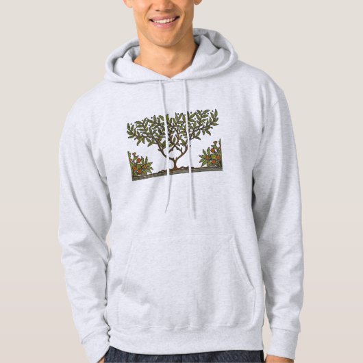William Morris Tree Frieze Floral Wallpaper Hoodie (Vorderseite)