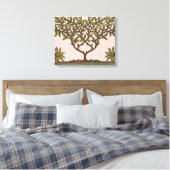 William Morris Tree Frieze Floral Wallpaper Leinwanddruck (Insitu (Schlafzimmer))