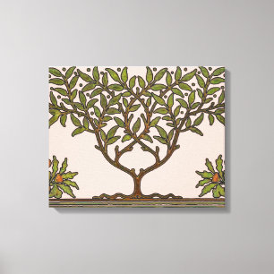 William Morris Tree Frieze Floral Wallpaper Leinwanddruck