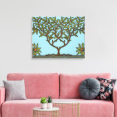 William Morris Tree Frieze Floral Wallpaper Leinwanddruck (Insitu (Wohnzimmer))