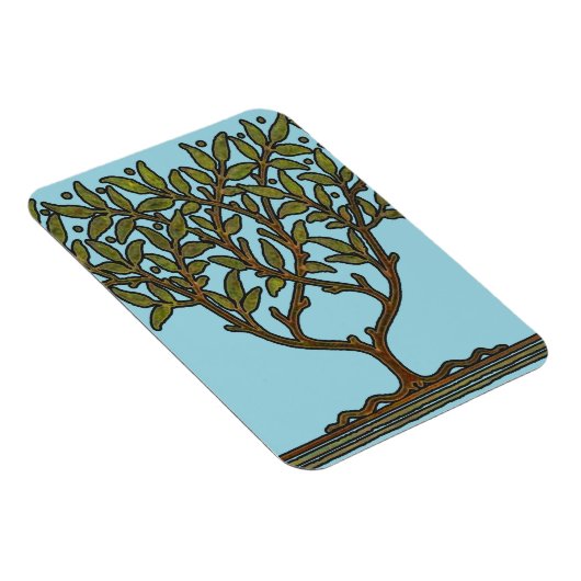 William Morris Tree Frieze Floral Wallpaper Magnet (Rechte Seite)