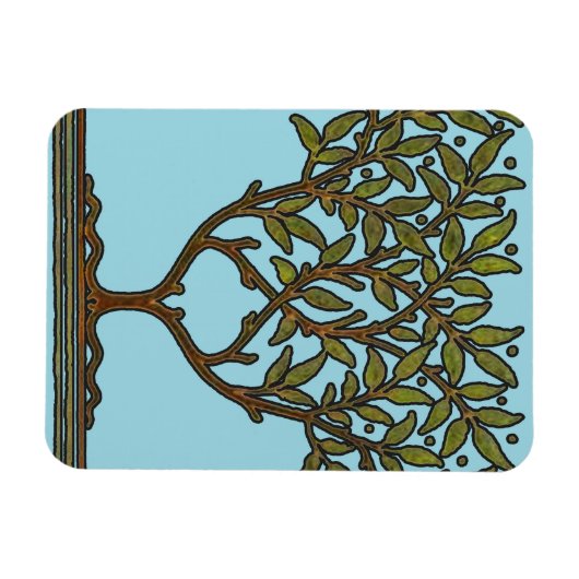 William Morris Tree Frieze Floral Wallpaper Magnet (Horizontal)