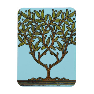 William Morris Tree Frieze Floral Wallpaper Magnet