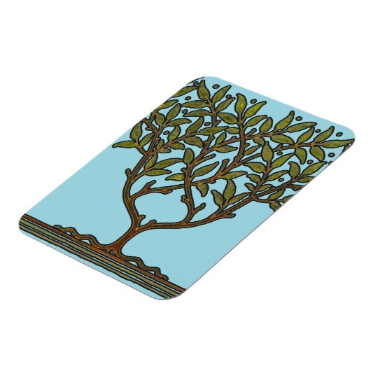 William Morris Tree Frieze Floral Wallpaper Magnet (Linke Seite)